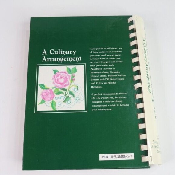Junior League of Dekalb Cookbook Peachtree Bouquet IL Midwest Recipes - Picture 3 of 3